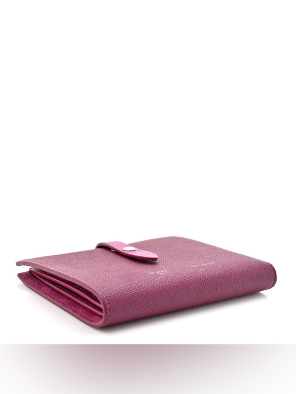 Grained Calfskin Medium Multifunction Strap Wallet Magenta - Picture 4 of 10